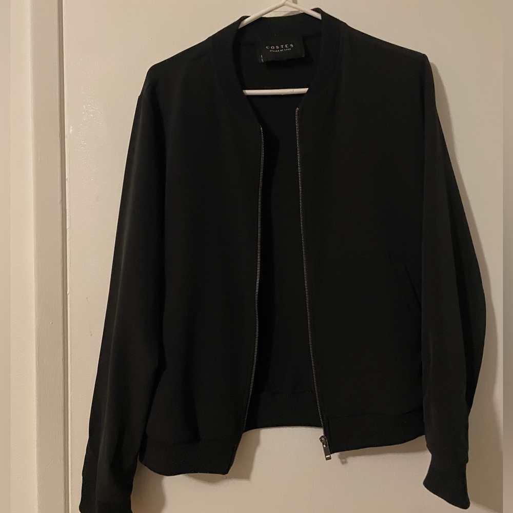 Costes Black Bomber Jacket